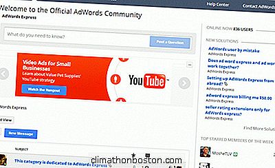 Google은 애드워즈 익스프레스 커뮤니티를 엽니 다.